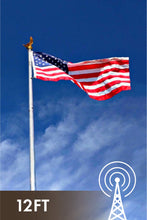 Load image into Gallery viewer, 12&#39; HOA Flagpole Antenna, Stealth HF Vertical Dipole Antenna No Radials 80-6M