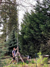 Load image into Gallery viewer, assembly, 20-foot, flagpole antenna, vertical antenna, ham radio, force 12, hoa vertical, greyline