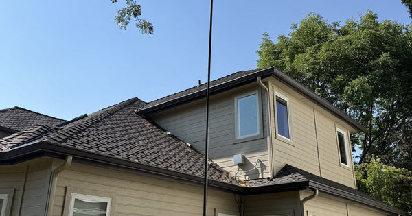 W7TLG's Black Beauty - black powdercoat 24-foot Greyline DX Flagpole antenna with 9-foot whip