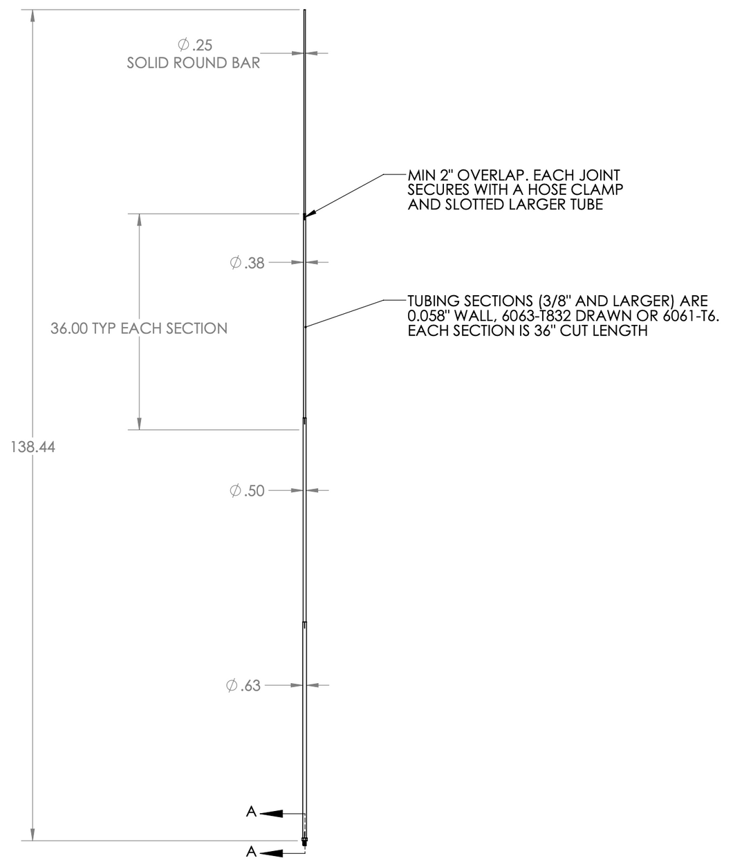 9-foot Whip for Greyline Antennas