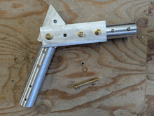 Load image into Gallery viewer, XL Tilt-Up Base Kit for 2.25 inch legacy Greyline HF vertical antennas, hand-built in Sun Valley, Idaho