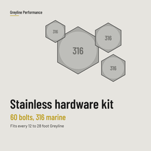 画像をギャラリービューアに読み込む, 316 marine stainless hardware, part of the Greyline Winter-Ready Owner Kit (kit also includes a spare insulator pair and ladder line spacers)