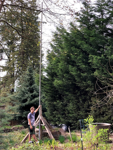 28-foot, flagpole antenna, vertical antenna, ham radio, force 12, greyline customer