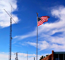 画像をギャラリービューアに読み込む, 20-foot, flagpole antenna, vertical antenna, ham radio, force 12, greyline, customer