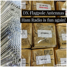 Cargar imagen en el visor de la galería, 28&#39; DX Flagpole HOA Antenna + MFJ 926B ATU, No Radials 160-10M Stealth Ham Radio