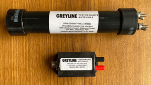 Greyline RF Choke, Ladder-line to PL 259, 3500 Watt, Maxi Line Isolator, -38dB Common Mode Rejection 1-61 MHz