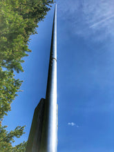 画像をギャラリービューアに読み込む, 20-foot, flagpole antenna, vertical antenna, ham radio, force 12, hoa vertical, greyline