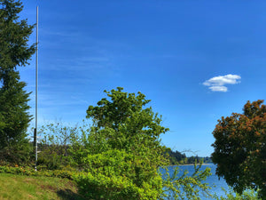 20-foot, flagpole antenna, vertical antenna, ham radio, force 12, hoa vertical, greyline, customer