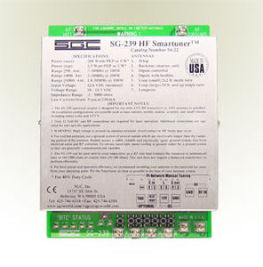 SGC 239 Smartuner Remote Antenna Tuner, 200W, 160-10M ATU